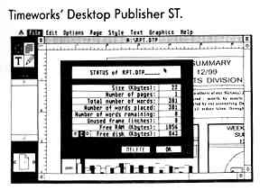 Timework's Desktop Publishing ST.